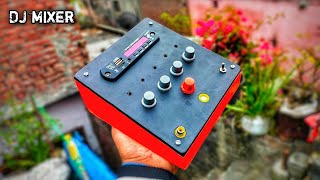 how to make mini DJ mixer  Ghar per hi bnao mini DJ mixer  sagarproject minidjmixer [upl. by Sawyere]