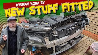 Repairing crash damaged cars isnt always easy Hyundai Kona EV repair has progressed [upl. by Odawa]