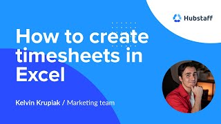 How to Create a Timesheet in Excel  Template Included [upl. by Eilzel871]