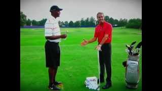 Tall Golfer Swing Tip  Ian BakerFinch and Penny Hardaway [upl. by Assilav]