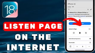 How To Listen To Any Page On The Internet Turn Any Article Into Audio Book  iOS 18 NEW FEATURE [upl. by Margret]