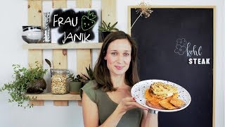 BLUMENKOHLSTEAK mit Süßkartoffelbrei für Grill amp Ofen  vegan [upl. by Jerome]