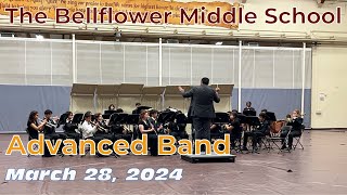 Bellflower Middle School Advanced Band 32824 [upl. by Divod72]