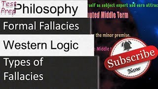 Western Logic  Formal amp Informal Fallacy  Types of 6 Fallacies Philosophy [upl. by Leizar]