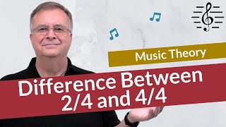 The Difference Between 24 and 44 Time Signatures  Music Theory [upl. by Antebi]