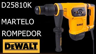 Martelo Rompedor Eletropneumático DEWALT SDS MAX D25810K 1050 WATTS por ONIVALDO PRUMOLINO  PPP [upl. by Corotto]