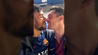 Neymar kiss Messi 🔥 [upl. by Alrick]