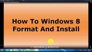 windows8 форматлах [upl. by Alejandrina136]