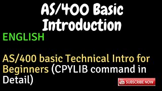 IBM i AS400 Tutorial iSeries System i AS400 basic Introduction for Beginners  CPYLIB command [upl. by Hanid]