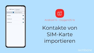 Kontakte von SIMKarte importieren  OnePlus Android 14  OxygenOS 14 [upl. by Reel]