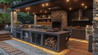 outdoor kitchen ideasoutdoorkitchen outdoorcooking interiordesign [upl. by Ott]