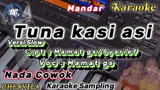 tuna kasi asi karaoke versi slow dhut  nada cowok [upl. by Azne]