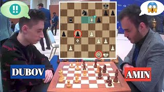 BRILLIANT AGAIN ‼️ Daniil Dubov vs Amin Tabatabei  World Blitz Chess Championship 2023 [upl. by Alda]