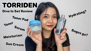 REVIEW TORRIDEN DIVE IN SET  Hydrating Skincare  Combination Skin [upl. by Learrsi534]