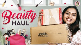 Latest beauty haul  Beauty Haul  Retail Therapy with Nakshu  Nakshathra Nagesh [upl. by Aonehc640]