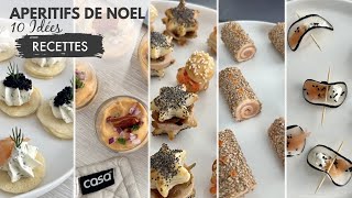 RECETTES DE NOEL  10 idées simples rapides dapéritifs amuse bouche  petit budget amp Meal Prep ✨ [upl. by Dell]