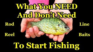 Beginners Guide to Fishing Gear  How to Start Fishing With a Rod and Reel [upl. by Keyte]