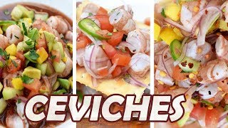 3 RECETAS de CEVICHE Para Lucirse  TOQUE Y SAZÓN [upl. by Eelana233]