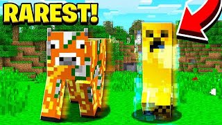 10 RAREST THINGS THAT HAPPEN IN MINECRAFT [upl. by Annola]