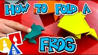 How To Fold An Origami Jumping Frog [upl. by Anaili]