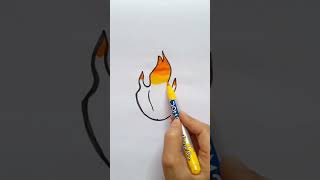 Fire🔥 drawing art creative ideas [upl. by Adalai]