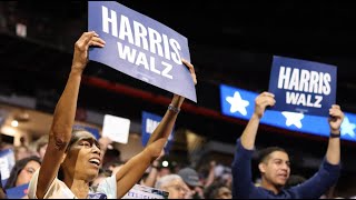 Boisterous crowd backs Kamala Harris at UNLV rally with some supporters nervous inside [upl. by Abrahams]