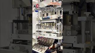 Multicolumn livnest coffee stick filling sealing machineThailand coffee powder packaging system [upl. by Tertius]