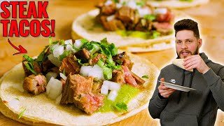 Perfect Steak Tacos for Taco Tuesday Easy Carne Asada Tacos [upl. by Bittencourt709]