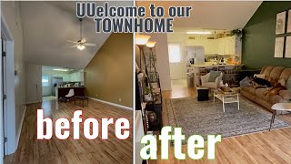 Our Townhome Interior Design Before and After [upl. by Drannel]