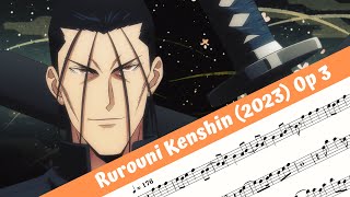 Rurouni Kenshin 2023 Opening 3 Flute [upl. by Akimehs]