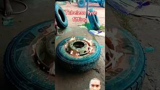 How to tubeless tyre fitting [upl. by Tildy]