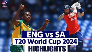 ENG vs SA T20 World Cup 2024 Highlights England vs South Africa T20 World Cup Full Highlights [upl. by Anitnoc]