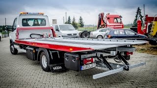 Iveco 65C18 zabudowa hydrauliczna produkcji Eurolift z podporą [upl. by Krischer]