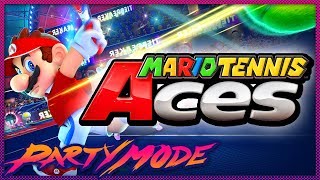 IGN vs Kinda Funny  Mario Tennis Aces Tournament  Party Mode [upl. by Ellene]