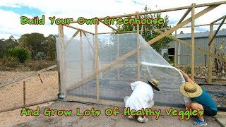 How To Build A Simple Mesh Shade House Greenhouse [upl. by Voss]