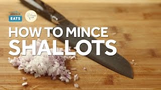 Knife Skills How to Mince Shallots [upl. by Aiasi122]