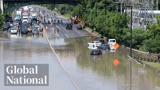 Global National July 16 2024  Toronto hit by major flooding thousands without power [upl. by Einuj620]