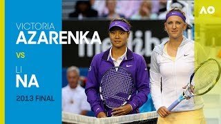 Victoria Azarenka v Li Na  Australian Open 2013 Final  AO Classics [upl. by Ariella]