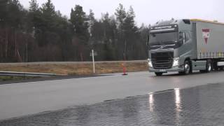 Volvo Trucks  Emergency braking at its best [upl. by Cass]