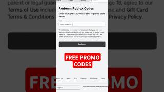 OMG GET FREE PROMO CODES amp REDEEM ROBLOX CODES roblox [upl. by Acnairb288]