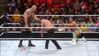 Alberto Del Rio vs Big Show  Raw Roulette Body Slam Challenge Raw Jan 28 2013 [upl. by Etyam]