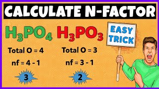 N Factor Calculation  Trick to calculate n factor  How to calculate valency factor [upl. by Oberstone]