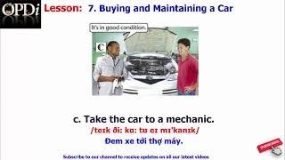 Oxford dictionary  7 Buying and Maintaining a Car  Oxford picture dictionary 2nd editio [upl. by Brader]