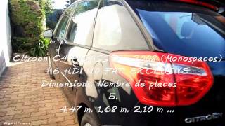 Présentation Citroen C4 PICASSO  2008 monospaces 16 HDMoI 110 FAP EXCLUSIVE Abonner vous merci [upl. by Anawk146]