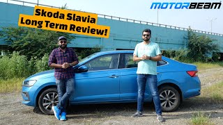 Skoda Slavia Long Term Review  NigglesMileageComfortPerformance  MotorBeam [upl. by Giefer181]