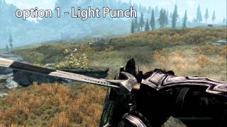 Skyrim Mod One Handed Punch [upl. by Hugibert]