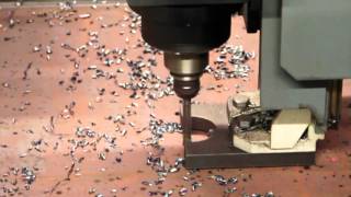 High speed drilling with Nenok carbide drills  Hartmetallbohrer [upl. by Annawot]