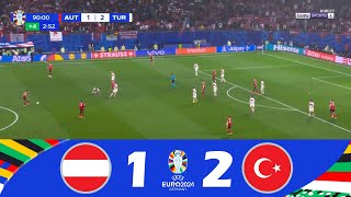 Austria vs Turcia 12  UEFA Euro 2024  Repere ale meciului [upl. by Junna762]