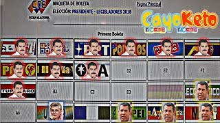 Sorpresa ESTE es el TARJETÓN ELECTORAL para las Presidenciales en VENEZUELA 2018  CNE [upl. by Llevol]