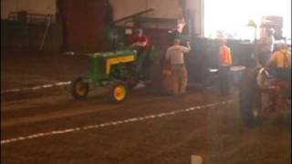 253 detroit powered 435 John Deere tractor pull [upl. by Castorina]